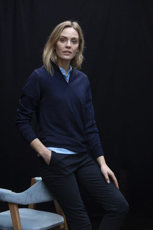 355420-0-7118913 EVERETT HALF ZIP SWEATER